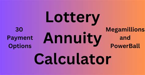 powerball lottery annuity calculator